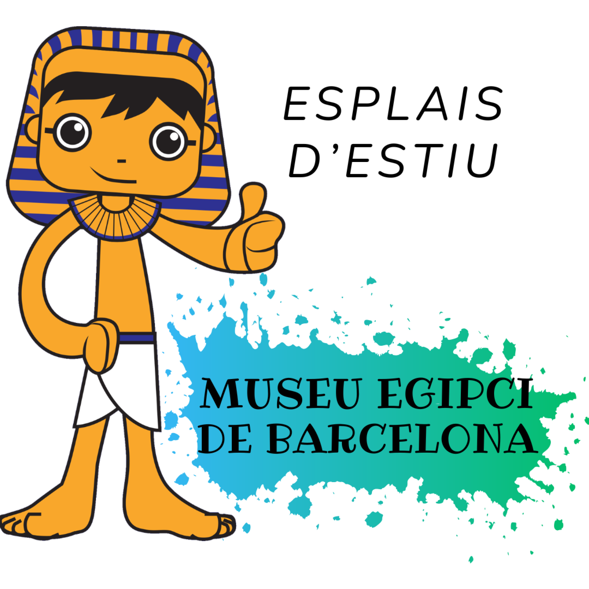 Una imagen que muestra un espacio de descanso y actividades al aire libre en un entorno cultural, con elementos que sugieren un ambiente de verano y museos.