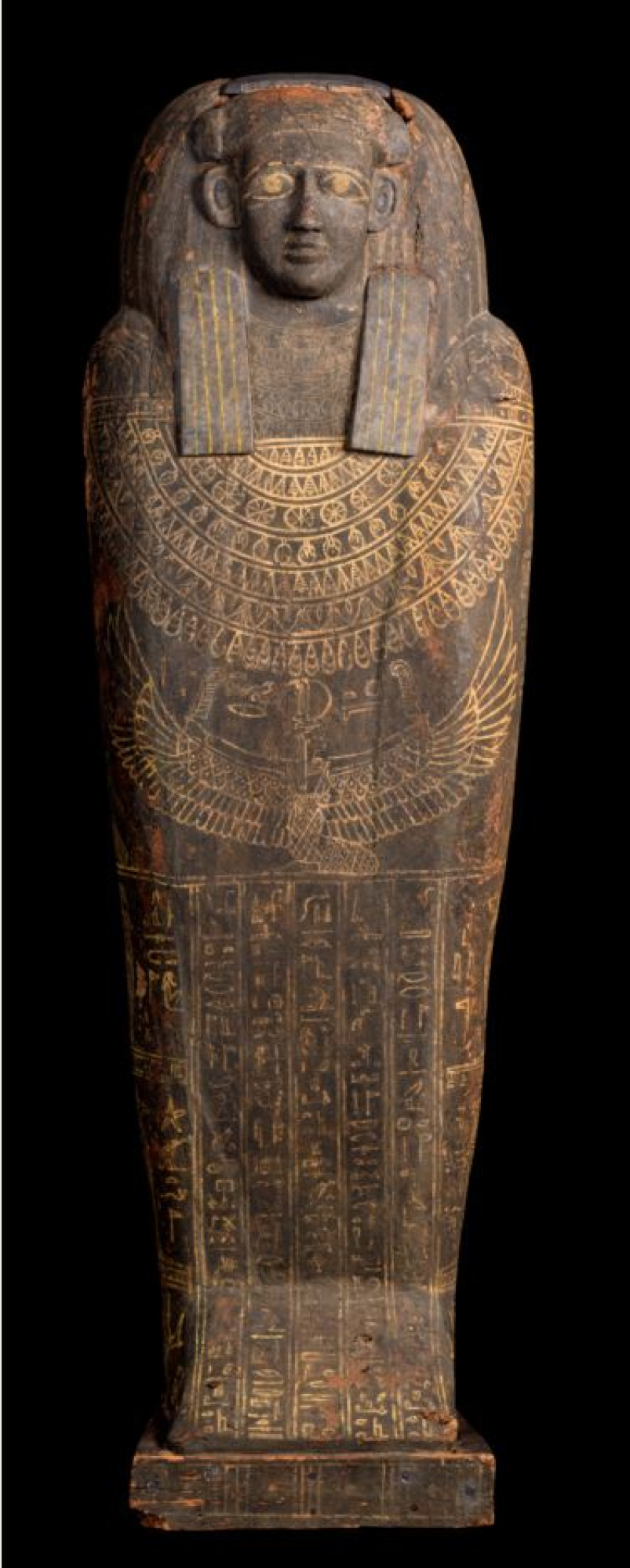 Sarcòfag d’Unnefer
Període Ptolemaic (305-30 aC)
Fusta pintada
Alçada: 182 cm
Inv.: MEB E-1065