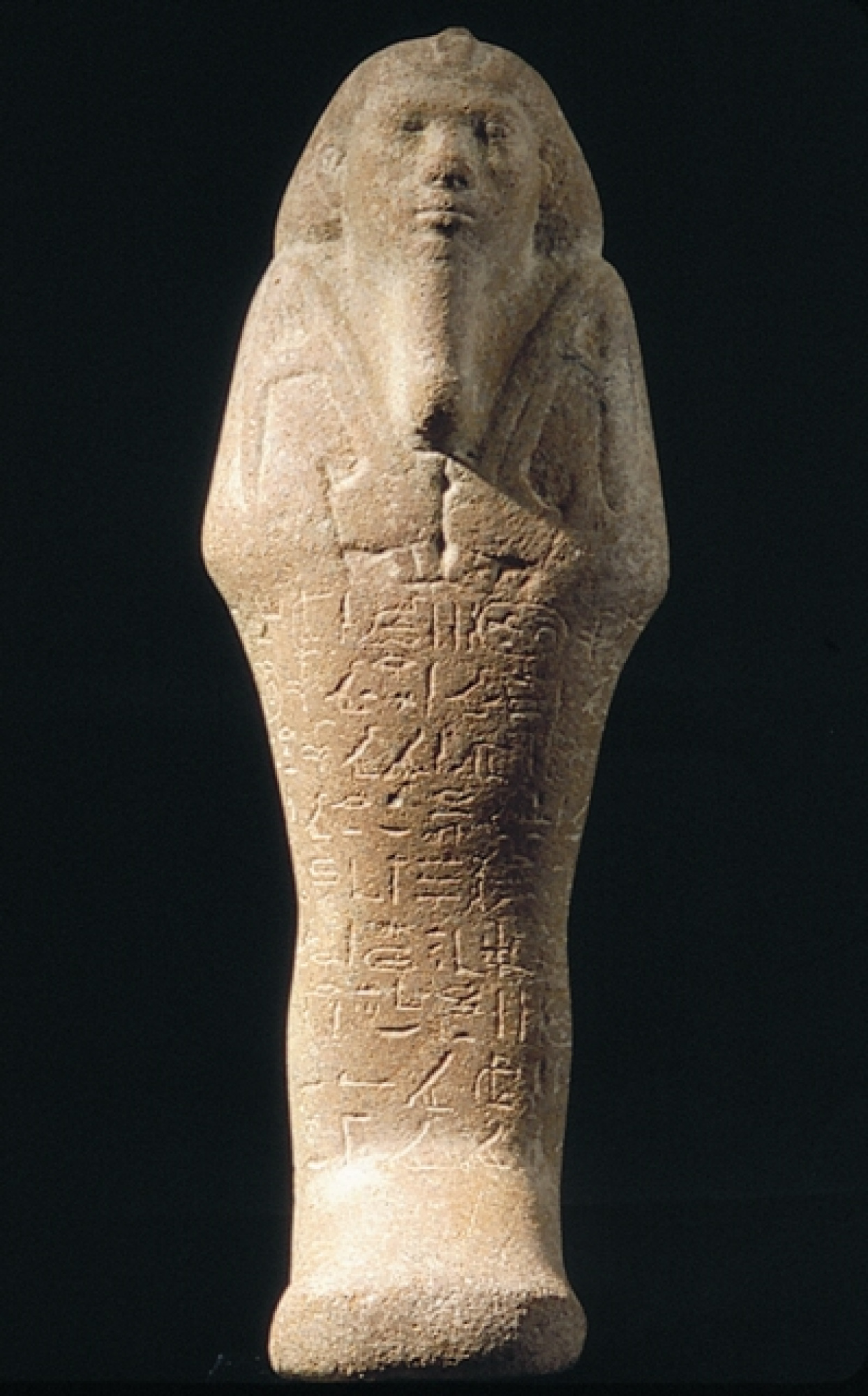 Uixebti del faraó Taharqa
Dinastia XXV, regnat de Taharqa (690-664 aC)
Granit
Alçada: 33 cm
Inv.: MEB E-643