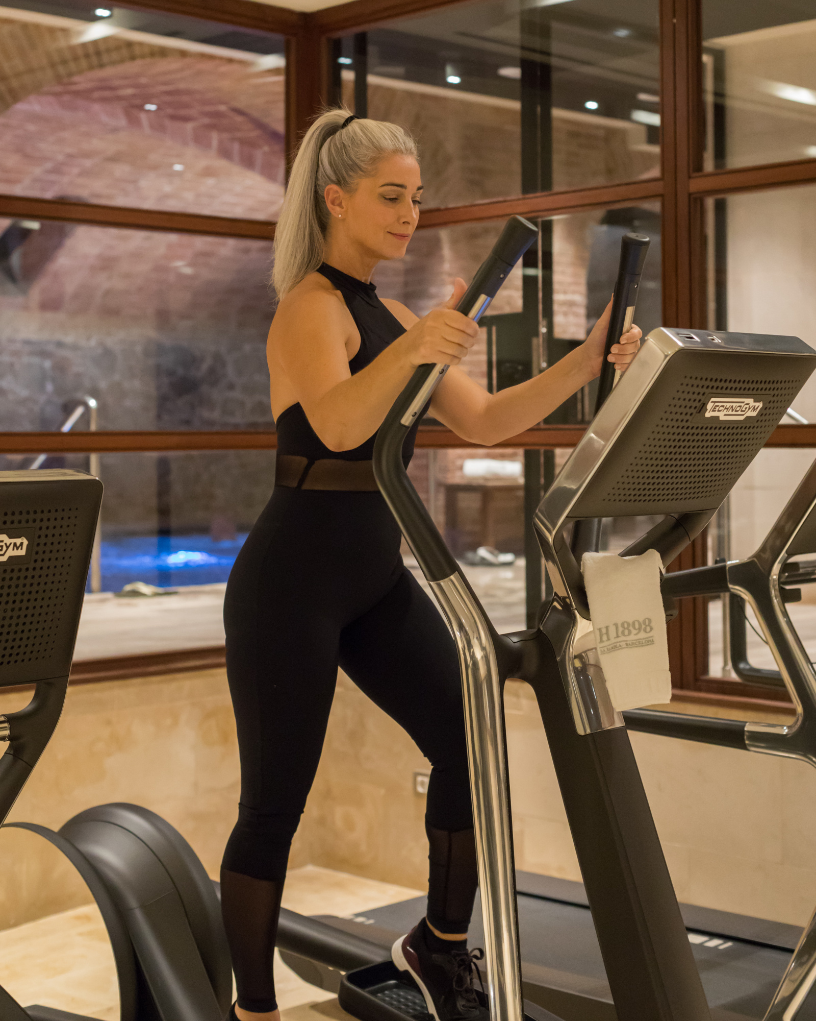 Imagen del gimnasio del hotel.